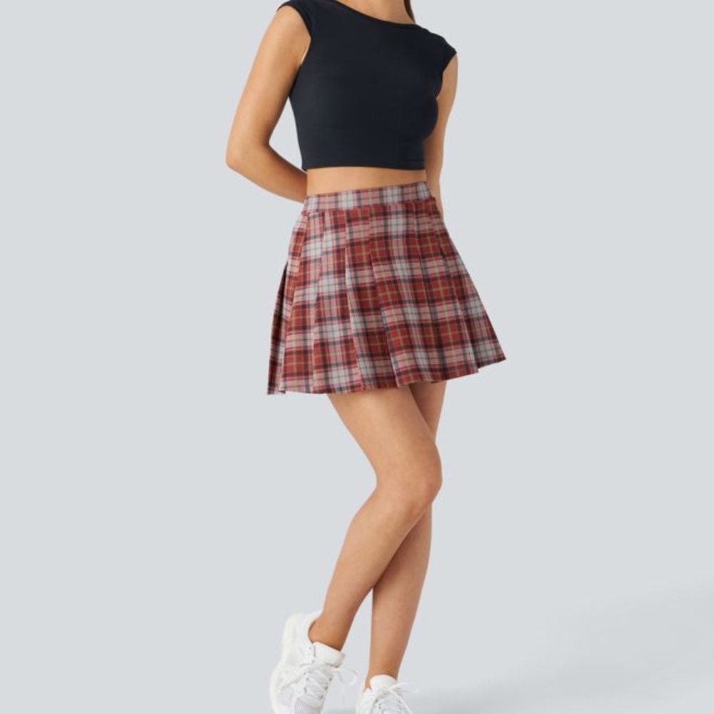 Plaid Red Skirt